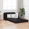 vidaXL Sofa Bed Black 124 x 71 x 78 cm Velvet