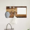 vidaXL Wall-Mounted Coat Rack Old Wood 90 x 10 x 50 cm Engineered wood