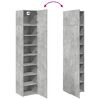 vidaXL Slim Storage Cabinet Concrete Grey 45x42.5x225 cm Engineered Wood