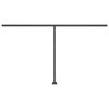 vidaXL Freestanding Manual Retractable Awning 450x350 cm Orange/Brown