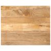 vidaXL Table Top 110x80x3.8 cm Rectangular Solid Wood Mango