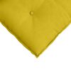 vidaXL Back Pillow Yellow 140 x 50 cm Corduroy Fabric