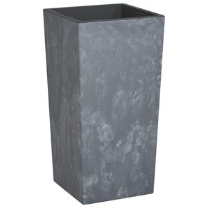 vidaXL Planter with Removable Inner Grey 21/49 L PP Concrete Look
