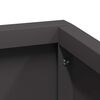 vidaXL Garden Planter Black 80 x 80 x 50 cm Cold-rolled Steel