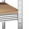 vidaXL Corner Shelf with Shelf Silver 90 x 90 x 198 cm Engineered Wood