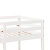 vidaXL Loft Bed Frame with Desk and Chairs White 90x190cm Solid Wood Pine