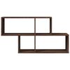 vidaXL Wall Shelf Brown Oak 100x20x53 cm Engineered Wood