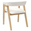vidaXL Dining Chairs 2 pcs Natural 54 x 57 x 73 cm Solid Rubber Wood