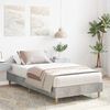 vidaXL Bed Frame No Mattress Concrete Grey 75x190 cm Small Single Engineered Wood