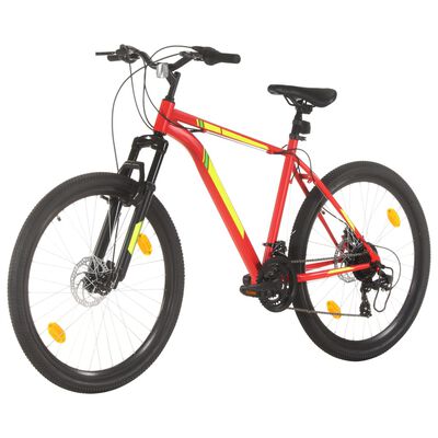 vidaXL Mountain Bike 21 Speed 27.5 inch Wheel 42 cm Red