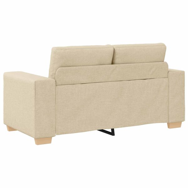 vidaXL Sofa Cream 160 x 80 x 82 cm Fabric