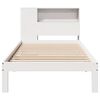 vidaXL Bookcase Bed without Mattress White 75x190 cm Small Single Solid Wood Pine