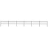 vidaXL Garden Fence with Spear Top Steel 1070x80 cm Black