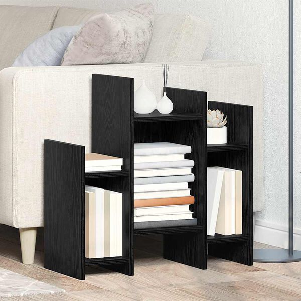 vidaXL Side Cabinet Black Oak 60 x 26 x 60 cm Engineered Wood