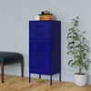 vidaXL Storage Cabinet Navy Blue 42.5x35x101.5 cm Steel