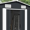 vidaXL Garden Shed 257x580x181 cm Metal Anthracite