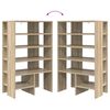 vidaXL Shoe Cabinet with Shelf 2 pcs Sonoma Oak Engineered Wood