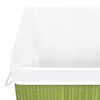 vidaXL Bamboo Laundry Basket Green