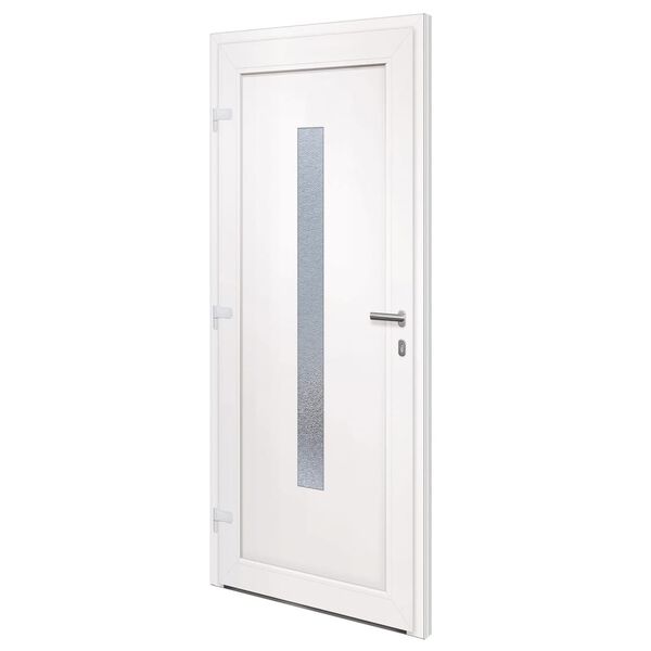 vidaXL Front Door White 98x208 cm PVC