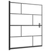 vidaXL Shower Enclosure ESG 116x140 cm Black