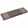 vidaXL Self-adhesive Stair Mats 15 pcs 65 x 21 x 4 cm Non-Slip Brown