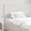 vidaXL Headboard with Headboard Gloss White 75 cm Engineered wood