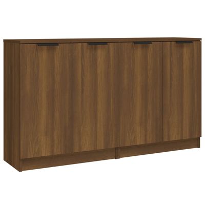 vidaXL Sideboards 2 pcs Brown Oak 60x30x70 cm Engineered Wood