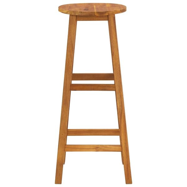 vidaXL Bar Stools 4 pcs Solid Acacia Wood