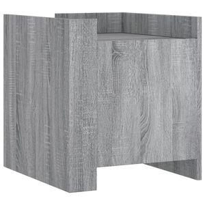 vidaXL Bedside Cabinet Grey Sonoma 45x50x50 cm Engineered Wood