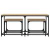 vidaXL Nesting Coffee Tables 3 pcs Sonoma Oak Engineered Wood
