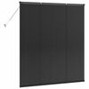 vidaXL Window Blind with Curtains Manual Black Aluminium