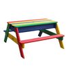 AXI Sand and Water Picnic Table Nick with Umbrella Rainbow