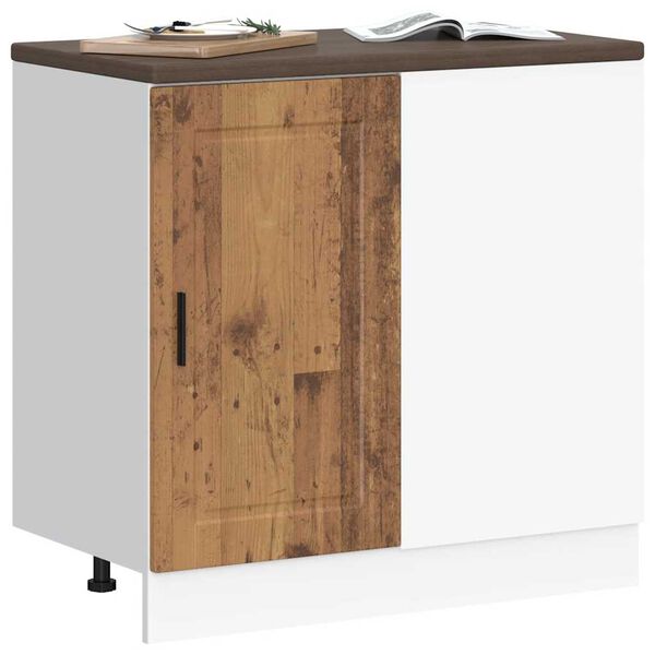 vidaXL Kitchen Base Cabinet Porto Old Wood Engineered Wood