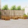 vidaXL Sofa Sets 11 pcs Natural Solid Acacia Wood