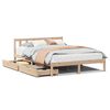vidaXL Bed Frame without Mattress 120x190 cm Small Double Solid Wood Pine