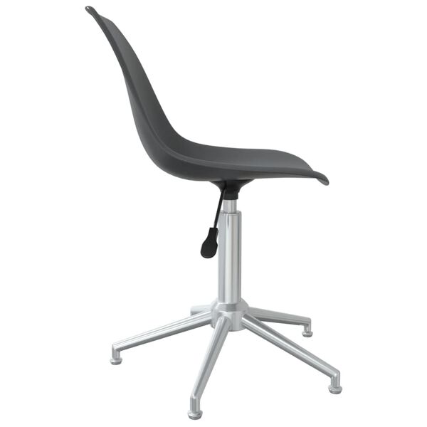 vidaXL Swivel Office Chair Light Grey PP