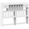 vidaXL Bookcase Bed without Mattress White 160x200cm Solid Wood Pine