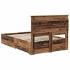 vidaXL Bed Frame with Drawer with Headboard Manual Engineered Wood