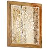 vidaXL Hand-Carved Wall Panels 2 pcs Solid Mango Wood 40x40x1.5 cm
