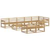 vidaXL Outdoor Sofa Set 9 pcs White 79 x 79 x 37 cm Solid Acacia Wood
