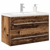 vidaXL Bathroom Sink Cabinet 2 pcs Old Wood 80 x 38.5 x 48 cm