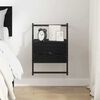 vidaXL Bedside Cabinet Black Oak 35 x 30 x 51 cm Engineered Wood