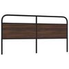 vidaXL Headboard Brown Oak 200 cm Steel and Engineered Wood