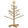 vidaXL Wooden Christmas Tree with Stand Brown 75 cm Solid pine wood