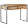 vidaXL Desk 108x50x75 cm Rough Mango Wood