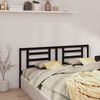 vidaXL Bed Headboard Black 186x4x100 cm Solid Pine Wood