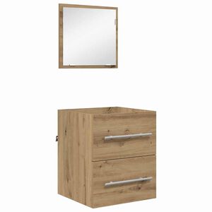 vidaXL Bathroom Furniture Set Brown 41 x 38.5 x 48 cm