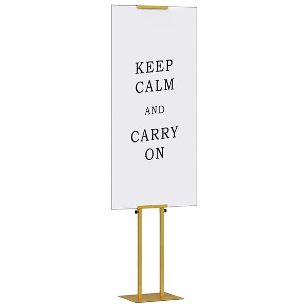 vidaXL Trade Show Displays 2 pcs Gold 30 x 23.5 x 210 cm Steel