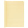 vidaXL Balcony Screen Beige 120x300 cm HDPE