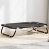 vidaXL Dog Bed Foldable Anthracite Oxford Fabric and Steel